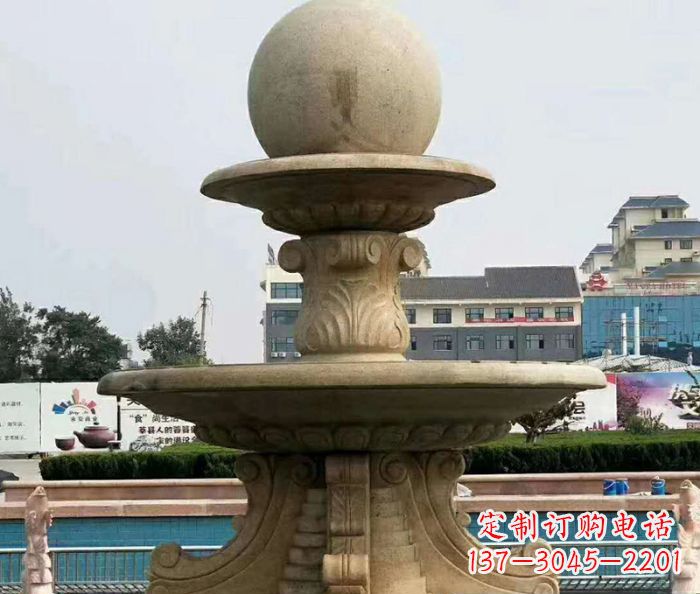 廊坊引领时尚的砂岩大型喷泉雕塑