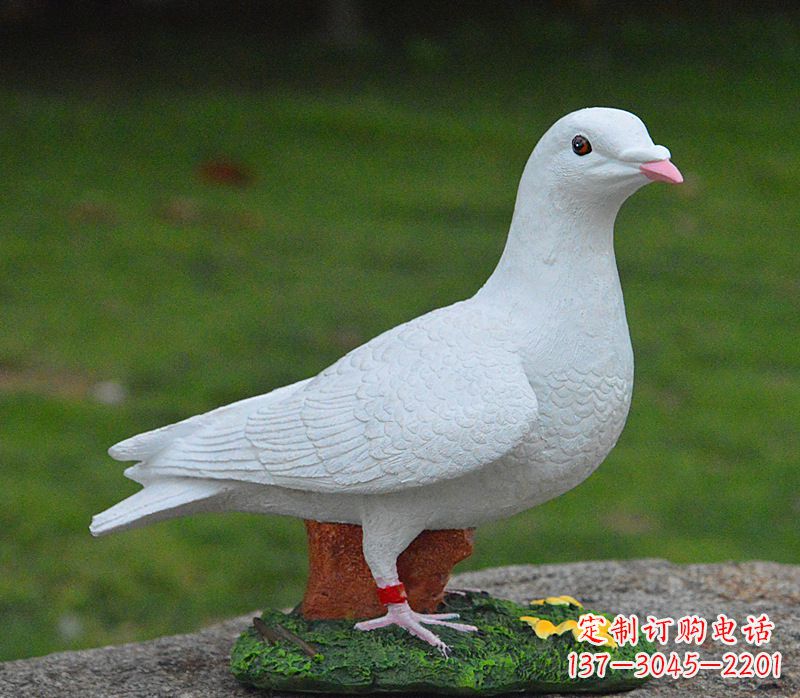 廊坊少女与和平鸽雕塑图片