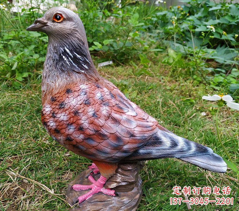 廊坊中领雕塑推出:传递和平象征的和平鸽雕塑