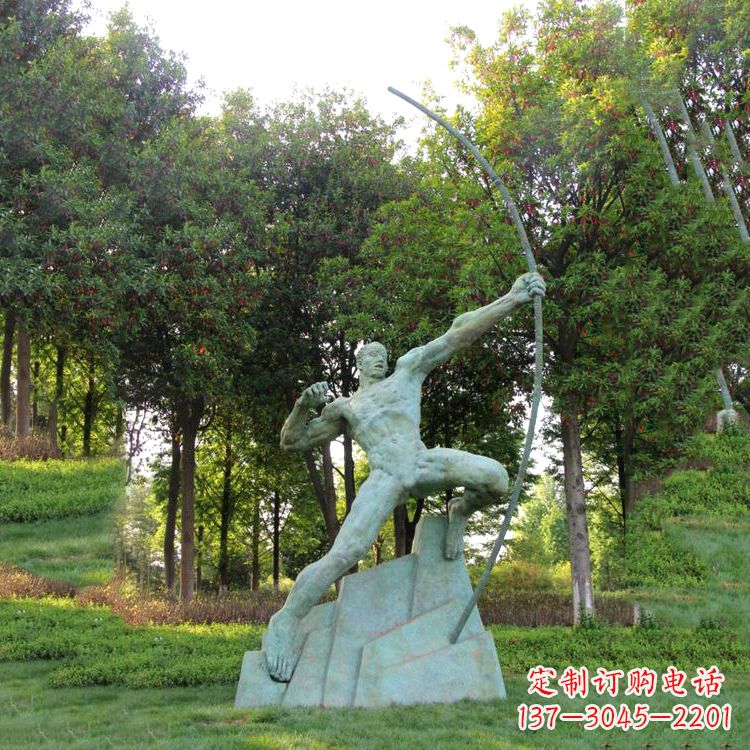 廊坊神话传说人物后羿雕塑,助您构建完美园林