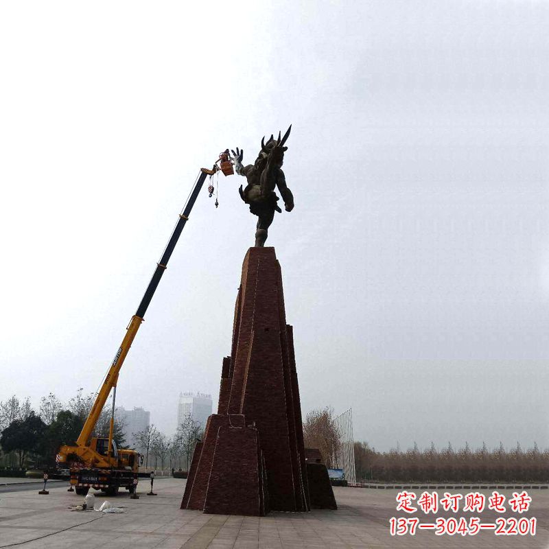 廊坊神话传说之“夸父逐日”景观人物雕塑