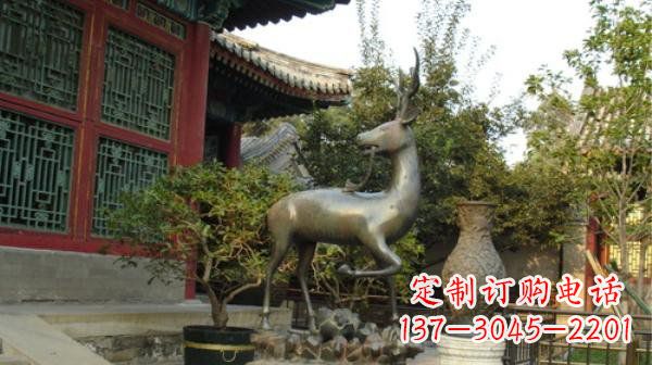 廊坊神鹿寺庙铜雕动物定制