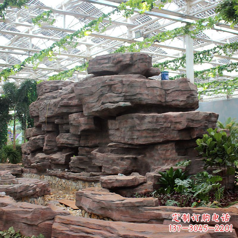 廊坊风格独特的假山雕塑,打造精美生态园庭院