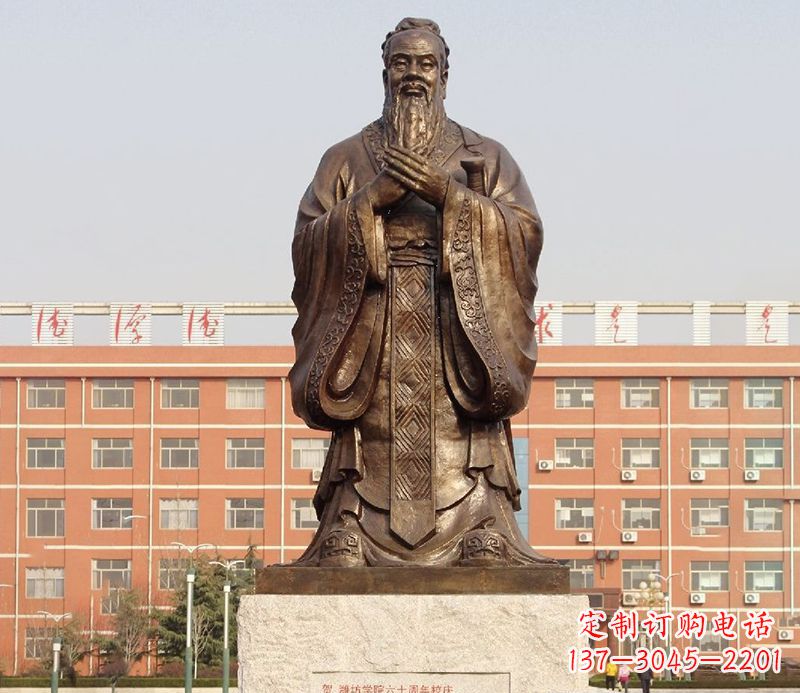 廊坊传承孔子雕塑,传播中华文化