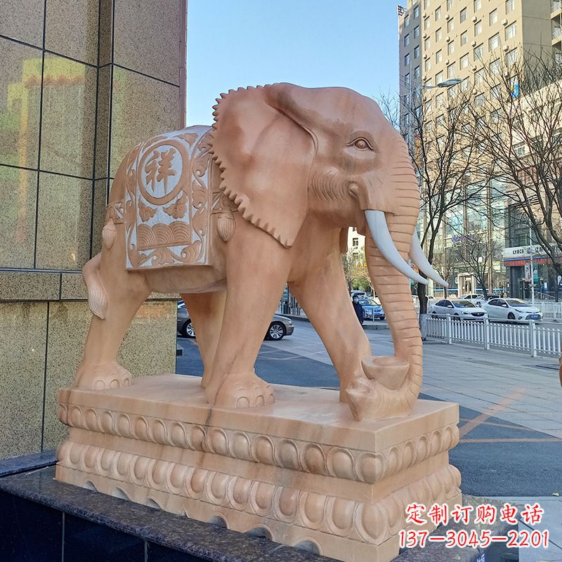 廊坊狮子大象石雕