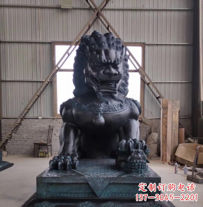 廊坊中领雕塑狮子铜雕塑,壮丽展现王者之气!