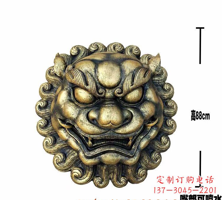 廊坊领雕品质狮子头铜雕