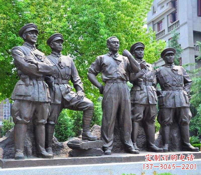 廊坊名人元帅铜雕,让你永久记住他们