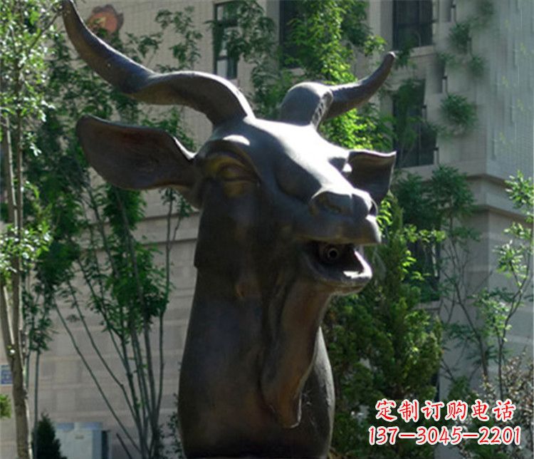 廊坊十二生肖铜雕羊首饰