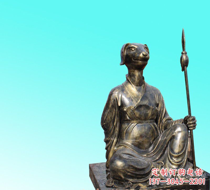 廊坊十二生肖坐式铜雕