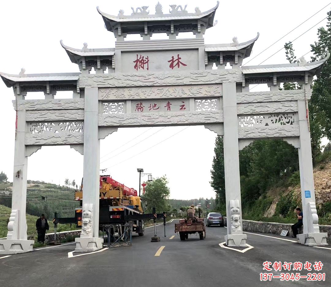 廊坊中领雕塑牌楼雕塑,精美绝伦