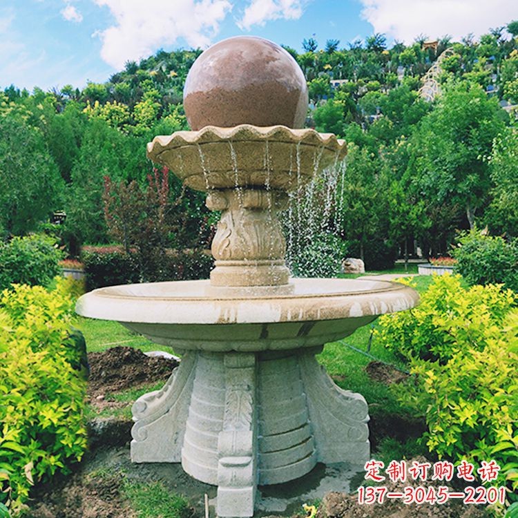 廊坊中领雕塑提供高品质的城市喷泉石雕雕塑,是…