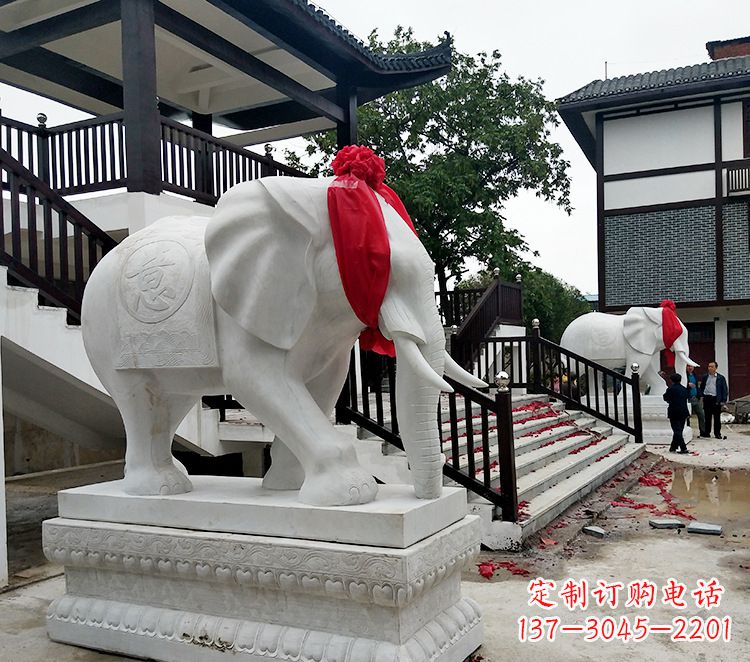 廊坊迎接观音祝福的精美大象观音栏杆