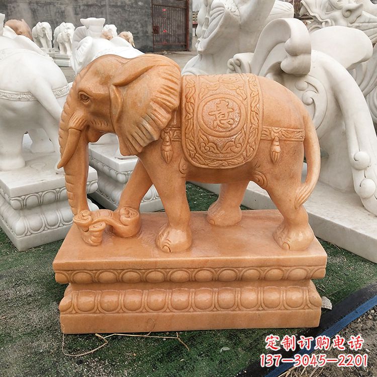 廊坊立柱大象雕塑,集美观和实用于一体