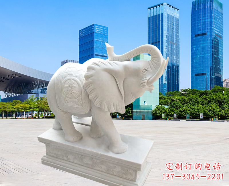 廊坊石雕大象喷泉