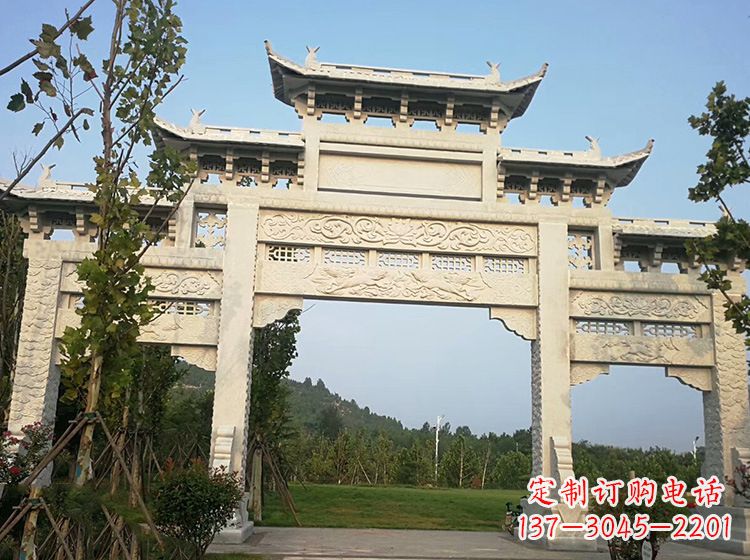 廊坊专业的石牌坊雕塑定制