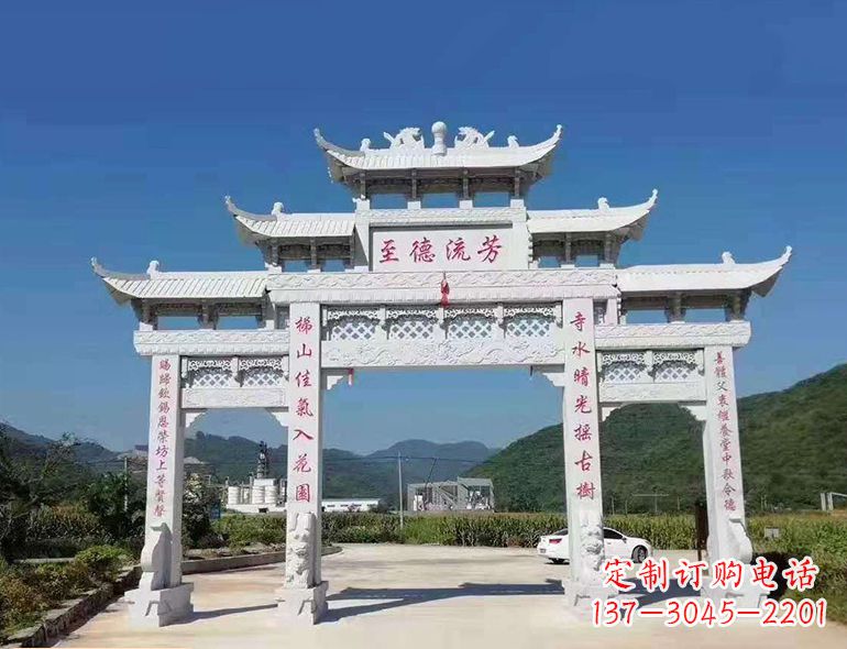 廊坊匠心制作,精致牌坊雕塑