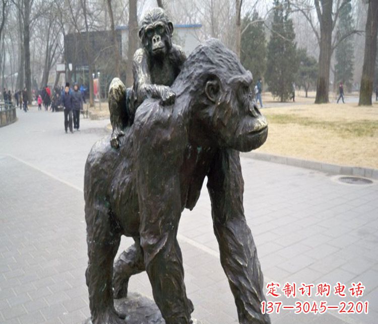 廊坊多姿多彩的猩猩雕塑