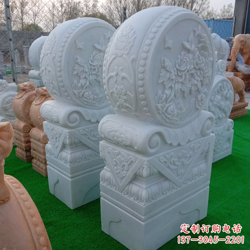 廊坊石雕方柱门墩