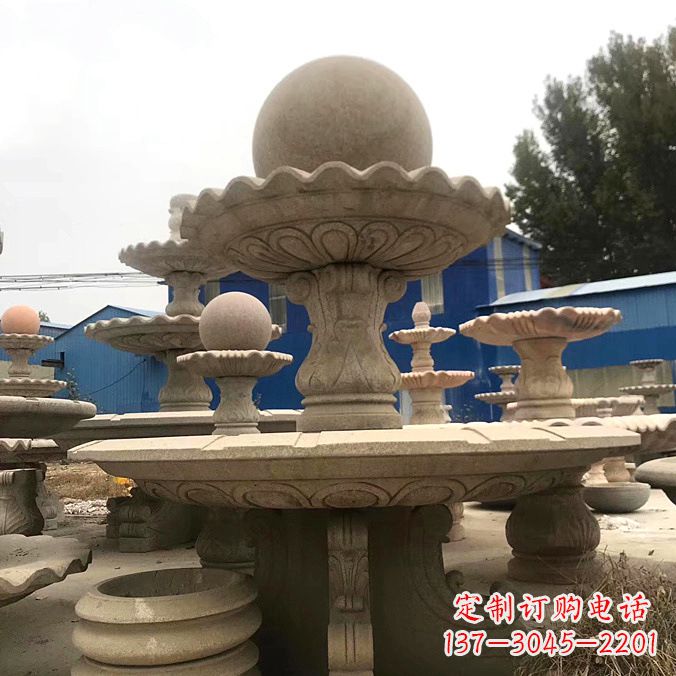 廊坊拥有祥和之美的玉石风水球雕塑