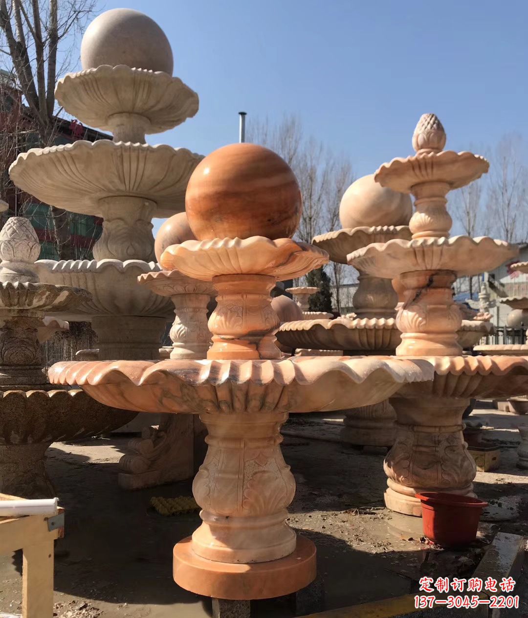 廊坊风水球喷泉雕塑,增添家居品位