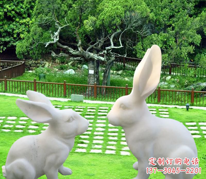 廊坊中领雕塑定制独特的兔子雕塑