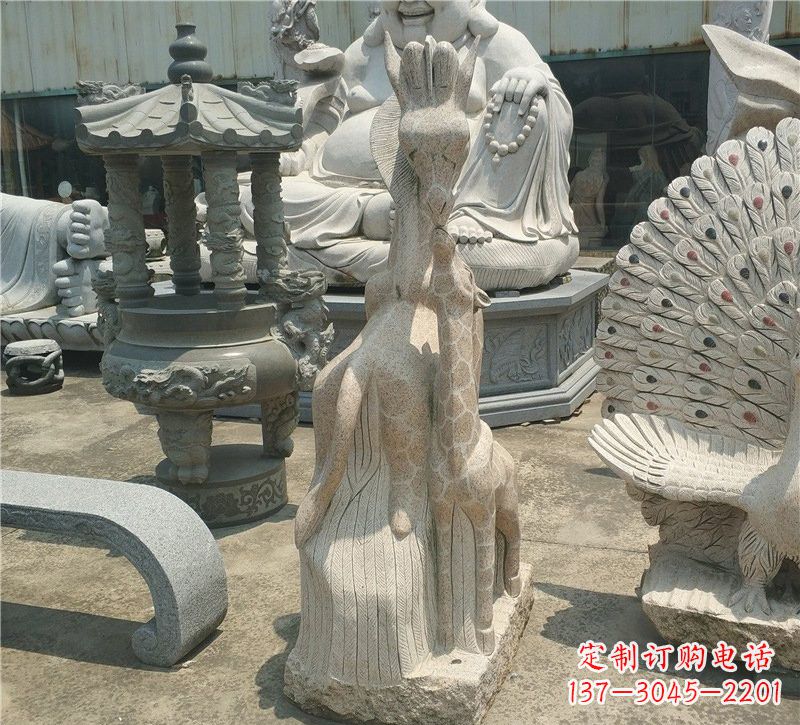廊坊高贵优雅的长颈鹿雕塑