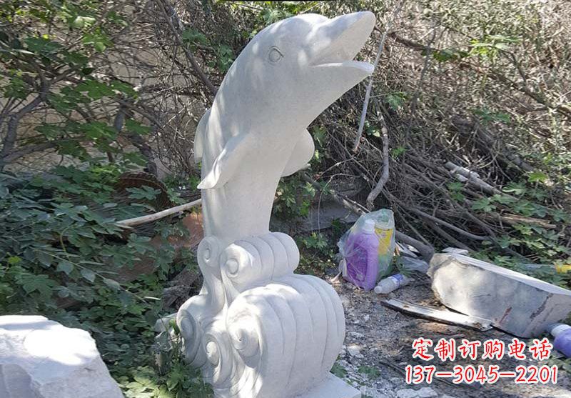 廊坊海豚雕塑：悠闲无比的精灵