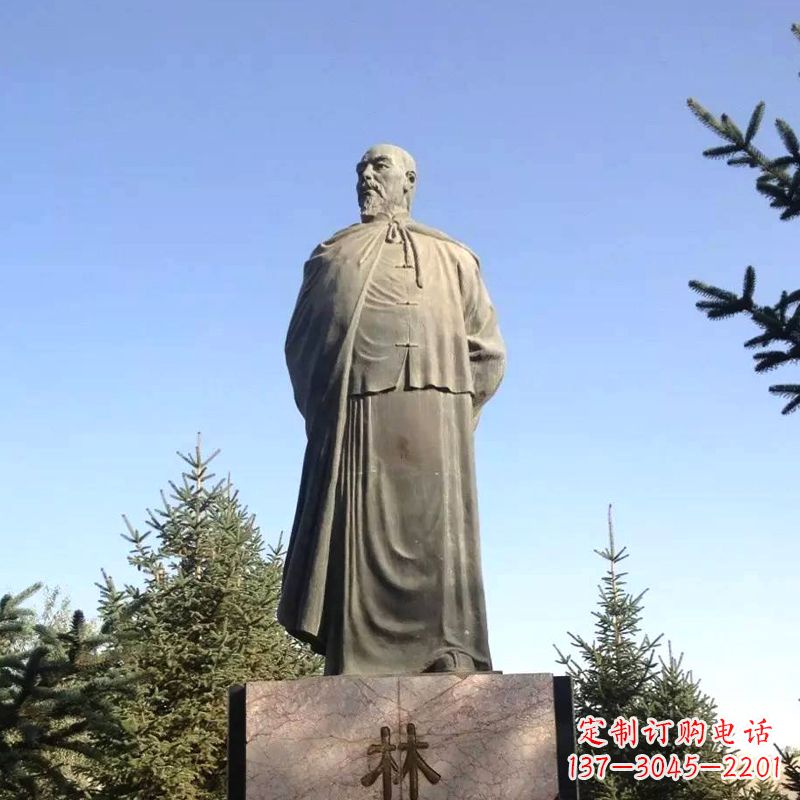 廊坊令人敬畏的林则徐雕像
