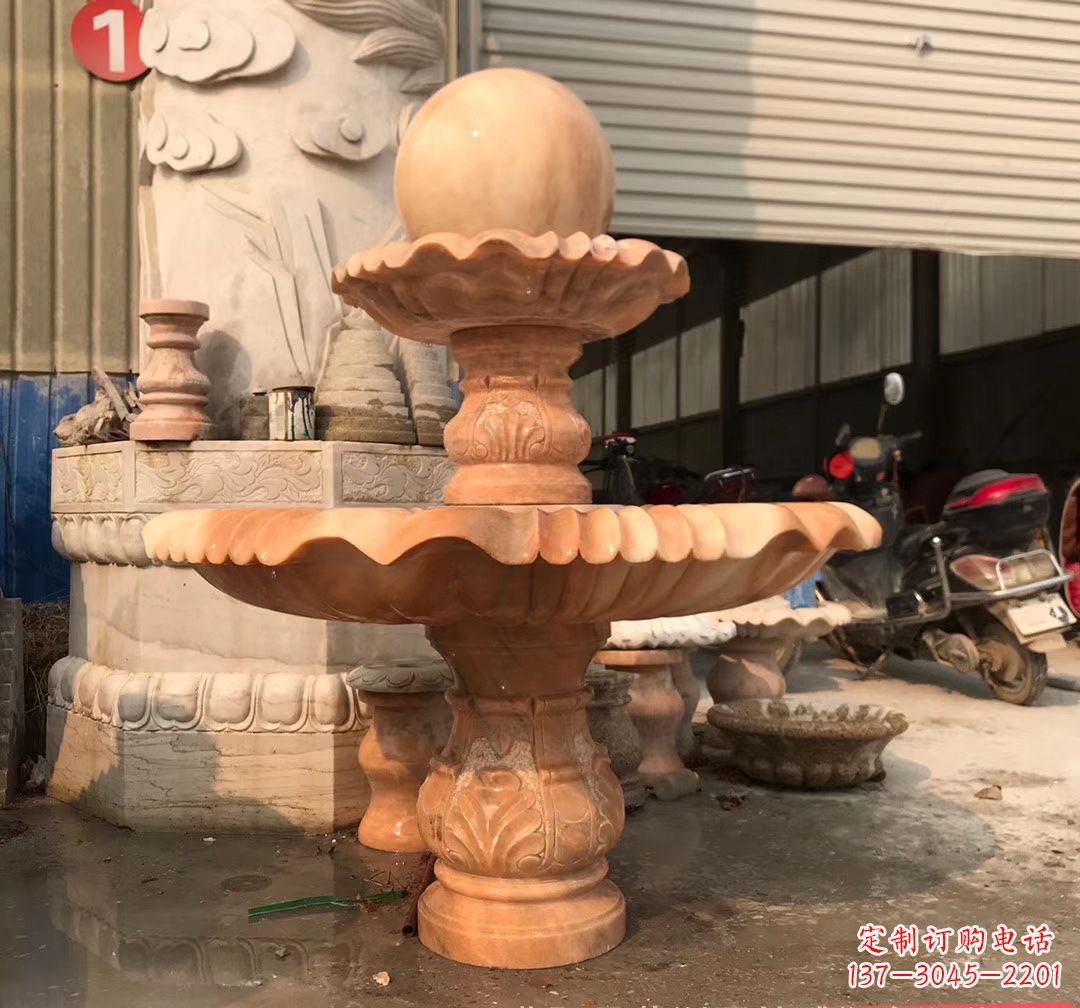 廊坊象征祥和的石雕风水球雕塑