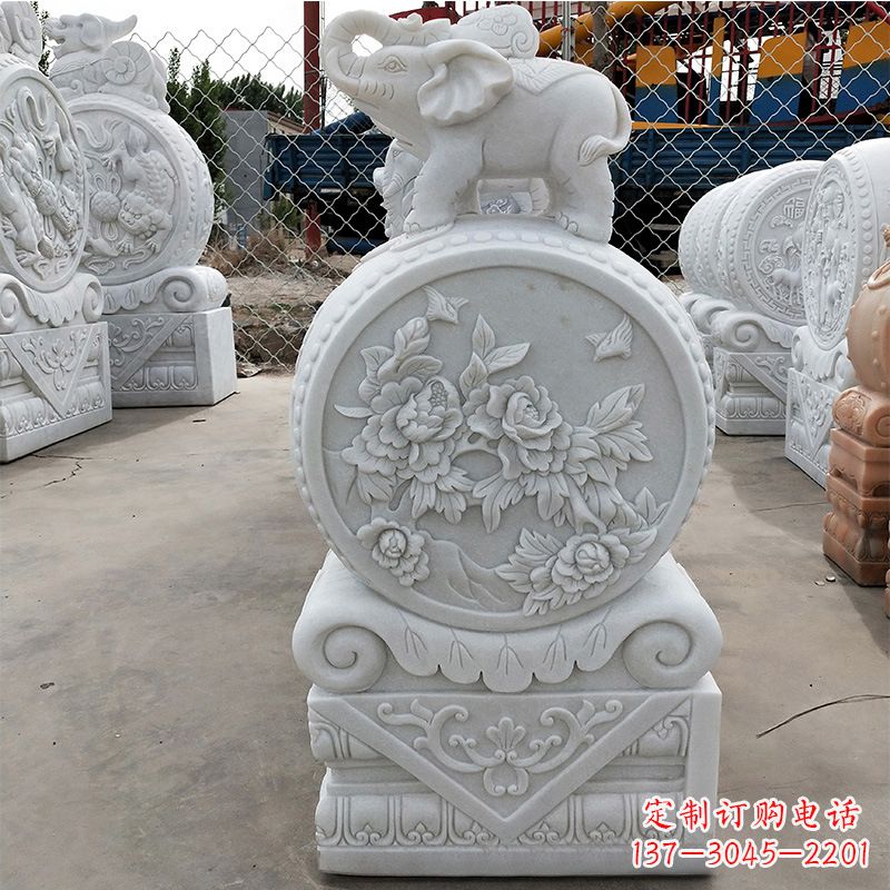 廊坊精美门墩雕塑,增添独特气质