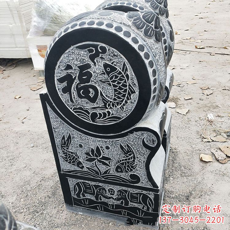 廊坊石雕门墩青石