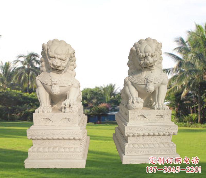 廊坊石雕门口镇宅狮子