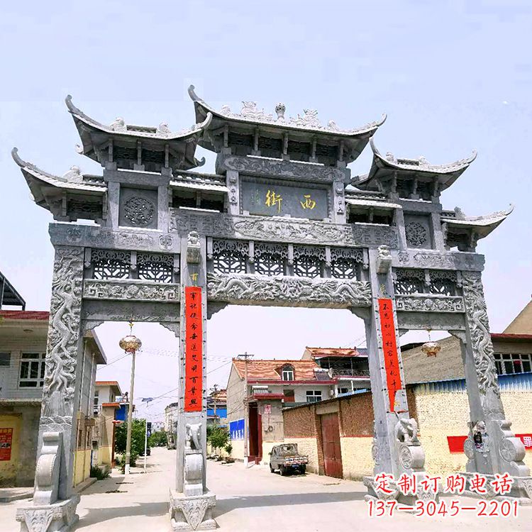 廊坊[经典领航，高品质石雕牌坊雕塑]