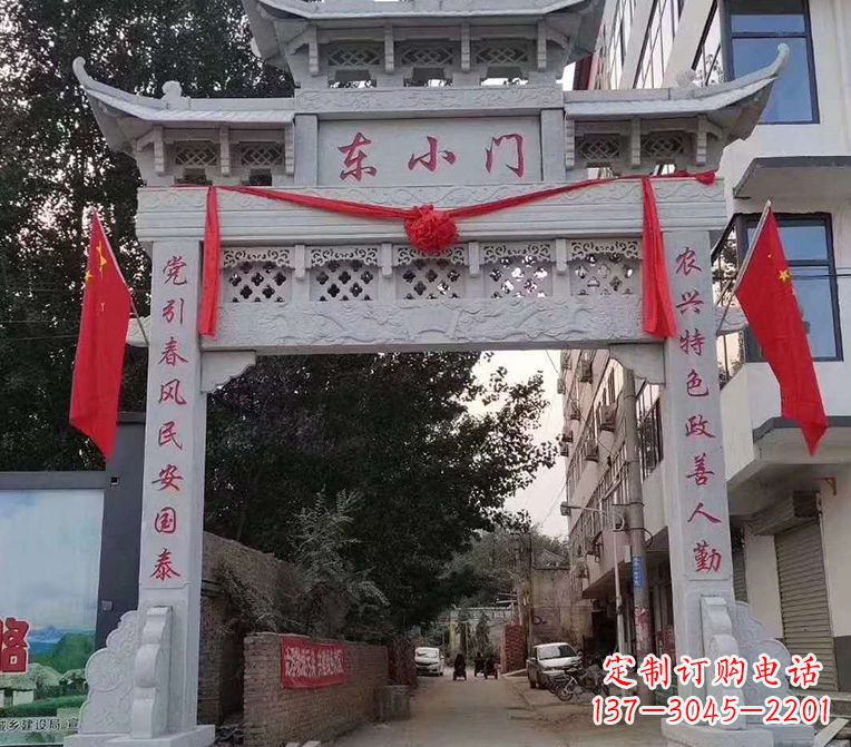 廊坊精美锻铸牌楼雕塑,展现独特艺术魅力