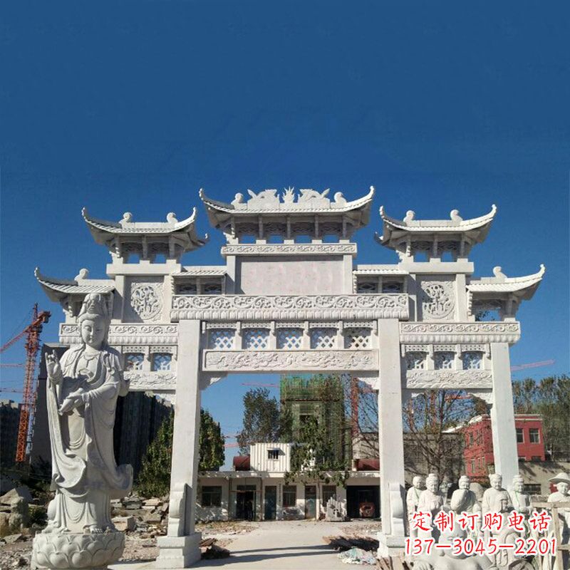 廊坊中领雕塑牌楼铸铜雕塑