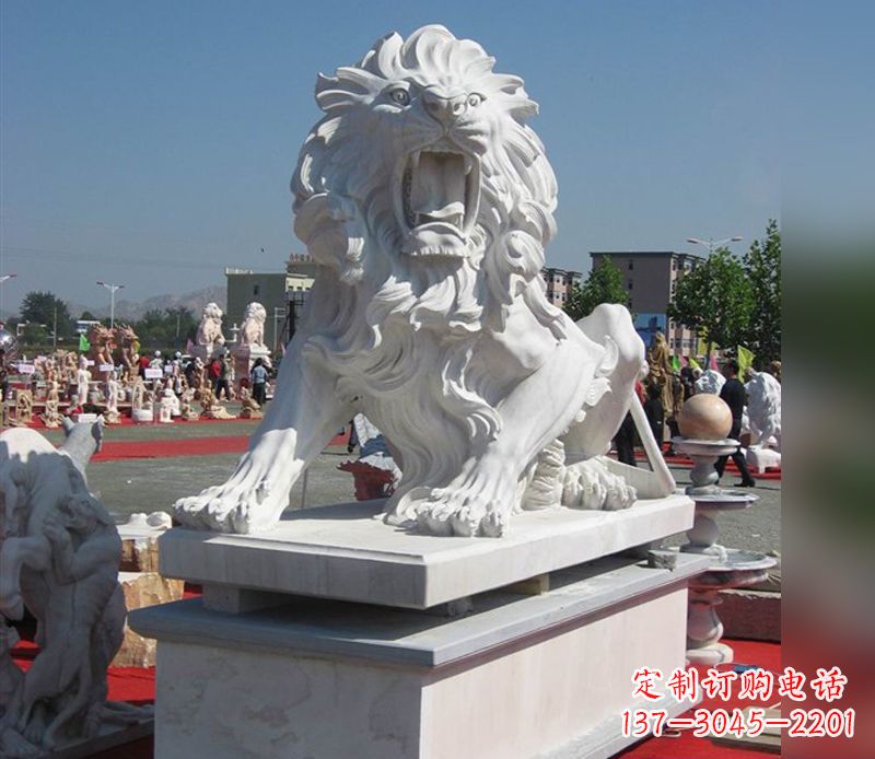 廊坊狮子雕塑,带来王者气派