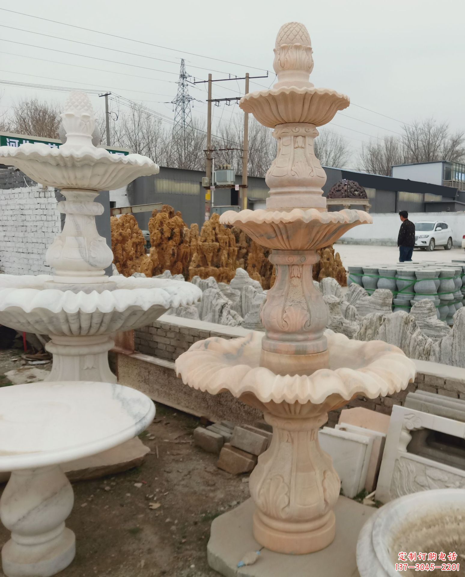 廊坊精美石雕喷泉风水球,为家居增添灵气