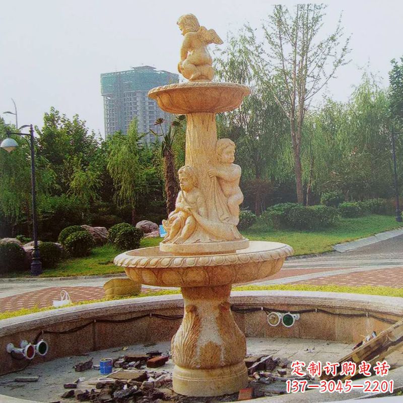 廊坊石雕喷泉龙头——美观优雅的水景定制