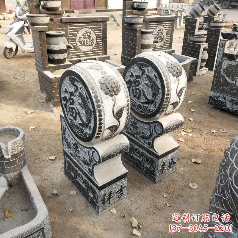 廊坊石雕青石门墩雕塑