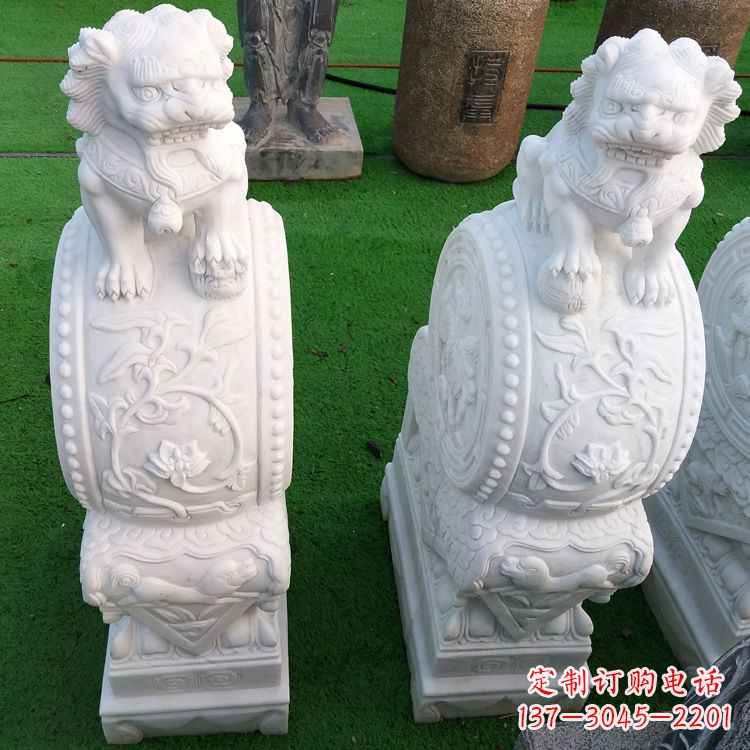 廊坊石雕青石貔貅门墩雕塑