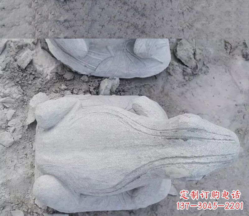 廊坊石雕青蛙雕塑
