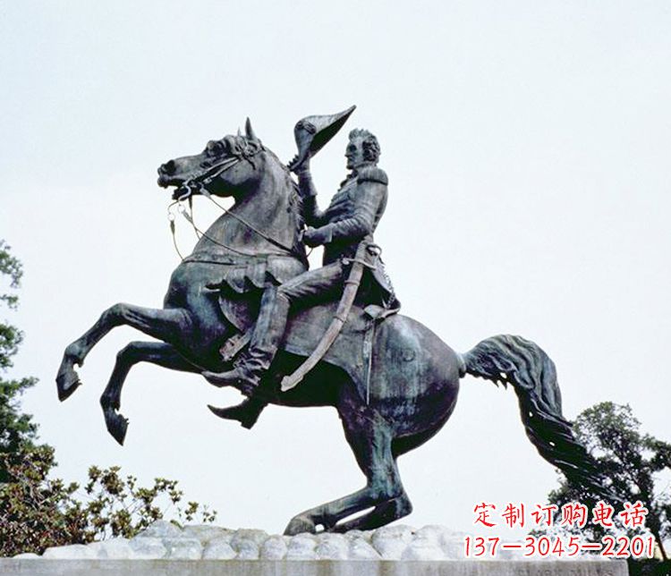 廊坊石雕西方骑马人物雕塑
