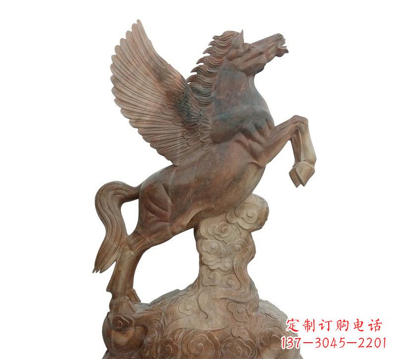 廊坊石雕祥云飞马