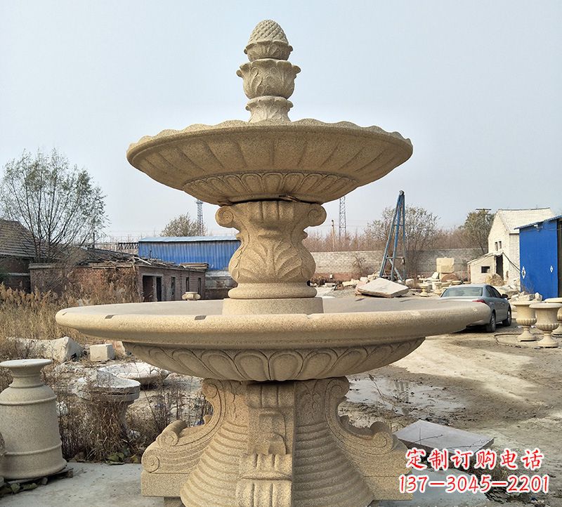 廊坊石雕小鱼喷泉