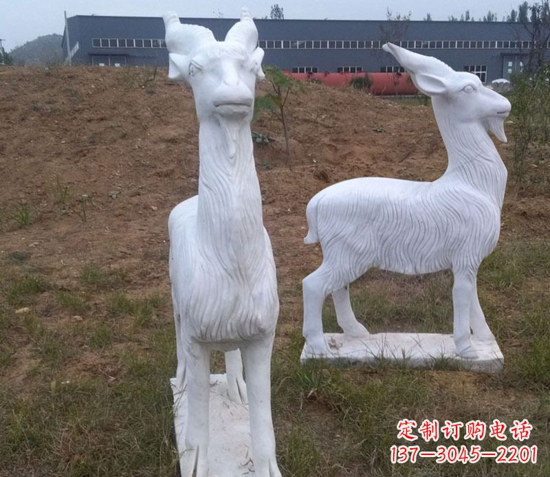 廊坊石雕羊动物雕塑