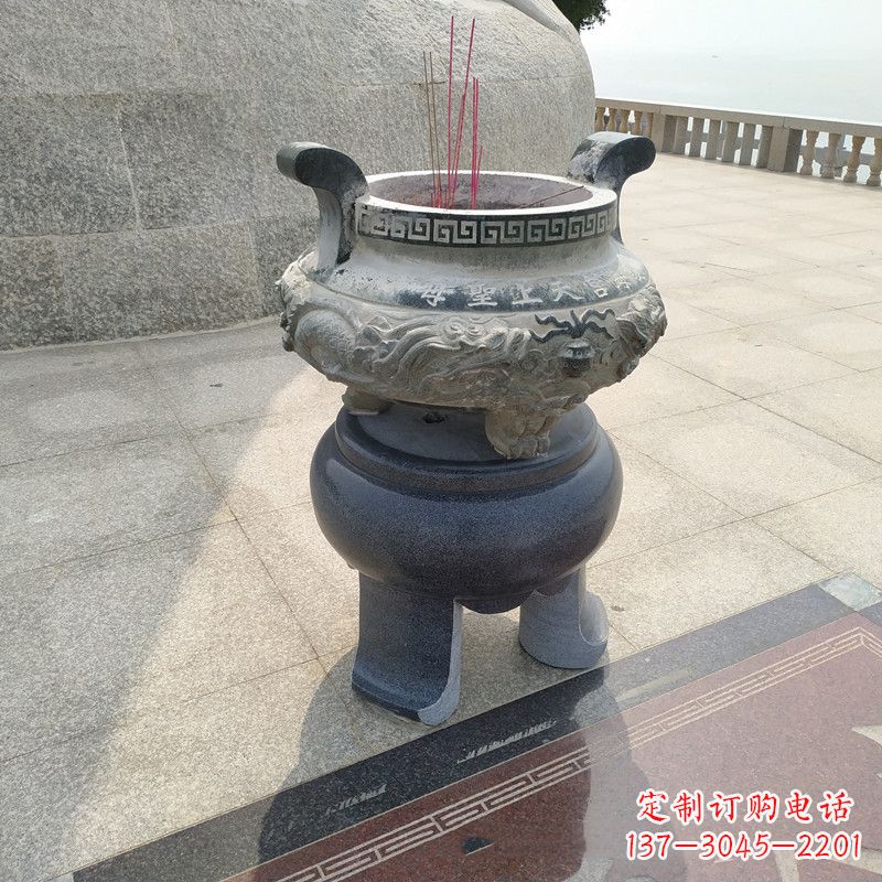 廊坊石雕圆香炉