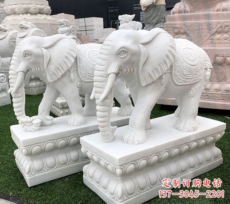 廊坊石浮雕大象