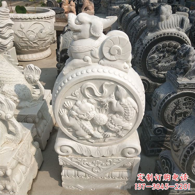 廊坊石门墩石雕