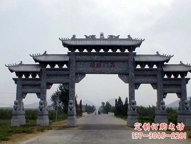 廊坊石牌坊 斗楼